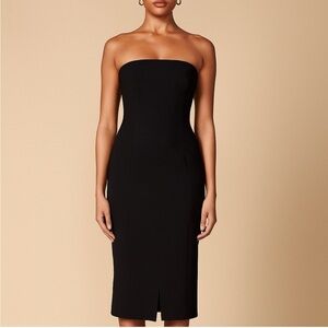 Worth Black Strapless Dress Size 8